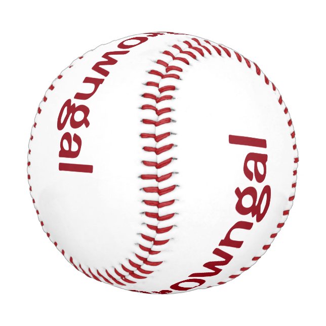 Personalised Baseball (Angled)