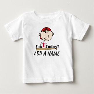 Personalised Baseball 1st Birthday T-shirt