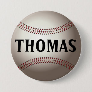 Personalised Baseball 7.5 Cm Round Badge