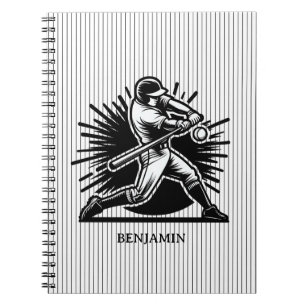 Personalised Baseball Batter Notebook