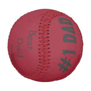 Personalised Baseball/Best Dad ever Baseball