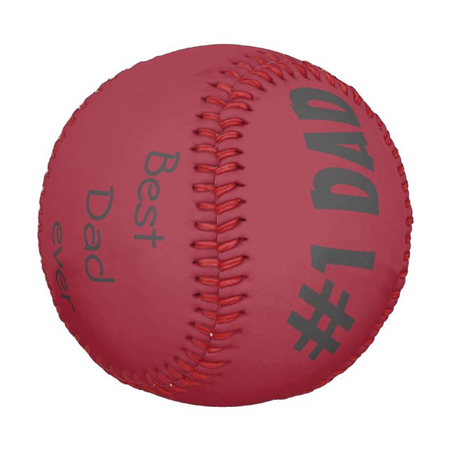 Personalised Baseball/Best Dad ever Baseball (Angled)
