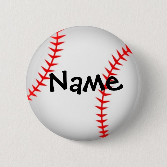Personalised Baseball Button (Front)