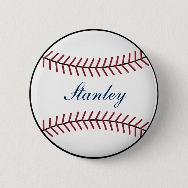 Personalised Baseball Button (Front)