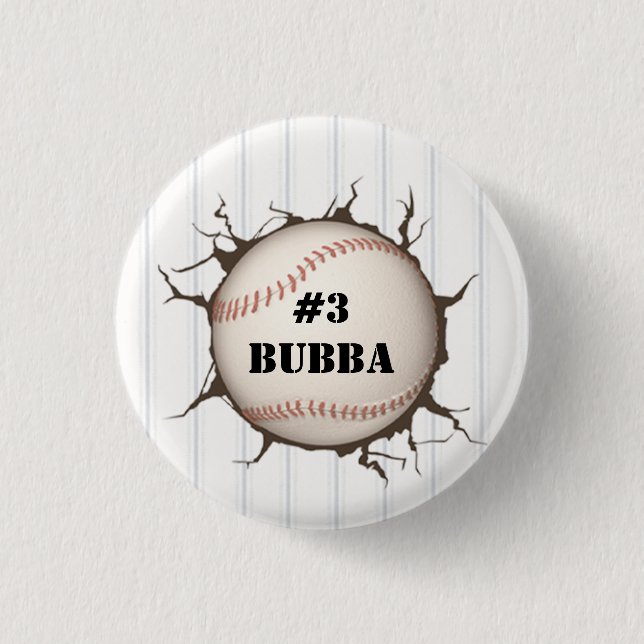 Personalised Baseball Button (Front)