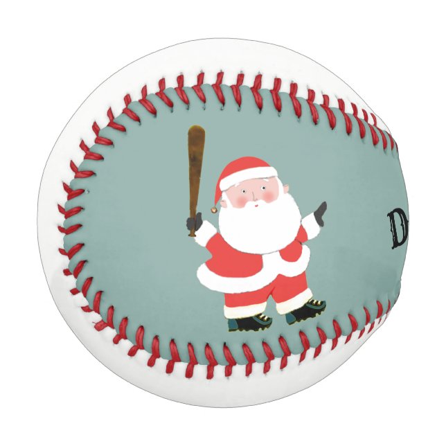 Personalised Baseball Christmas Keepsake (Front Left)