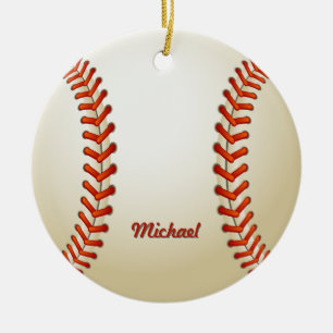 Personalised Baseball Christmas Ornament