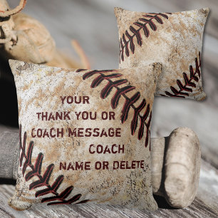 Personalised Baseball Coach Gifts, Baseball Cushion