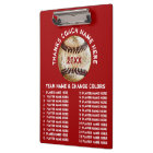 Personalised Baseball Coach Gifts in Your Colours