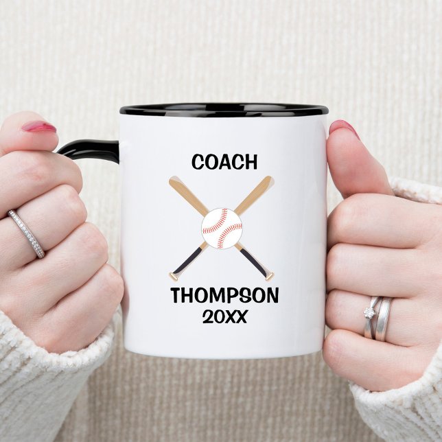 Personalised Baseball Coach Mug (Creator Uploaded)