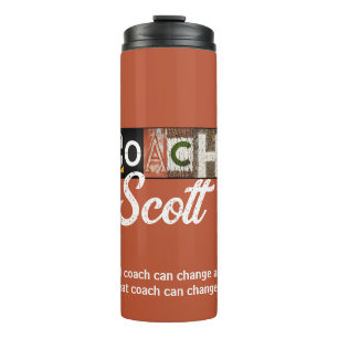 Personalised Baseball Coach Thermal Tumbler