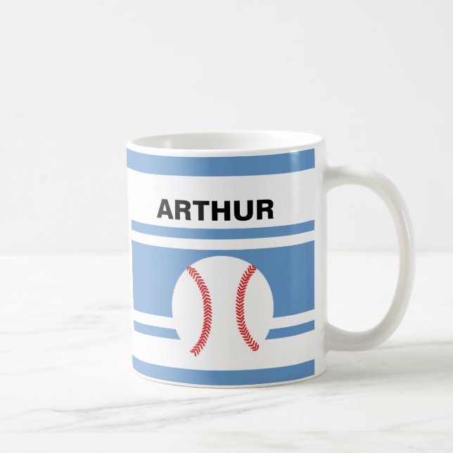Personalised Baseball Coffee Mugs (Right)