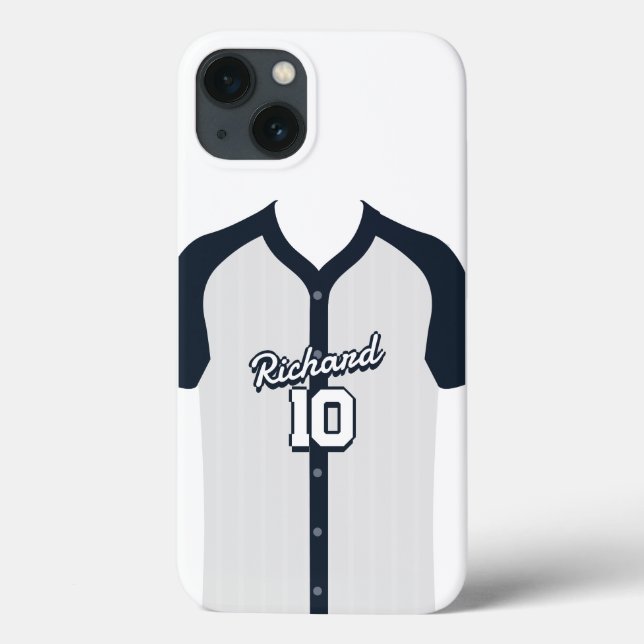 Personalised Baseball Fan Jersey Name and Number G Case-Mate iPhone Case (Back)