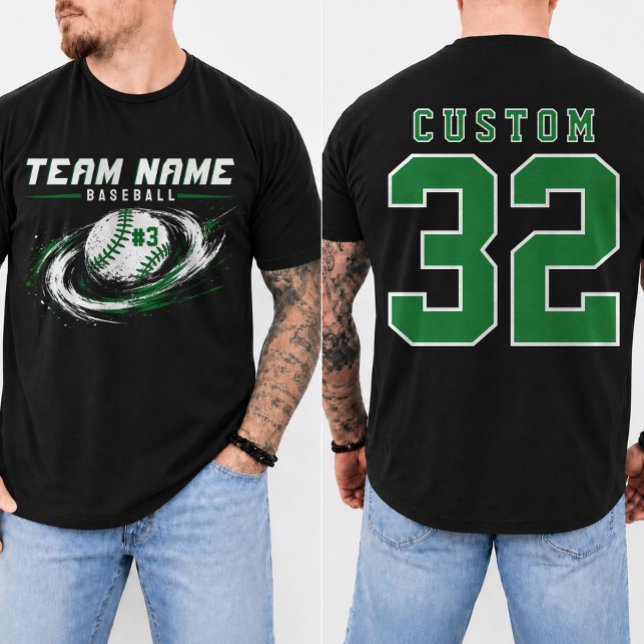 Personalised Baseball Game Day Team  T-Shirt (Creator Uploaded)