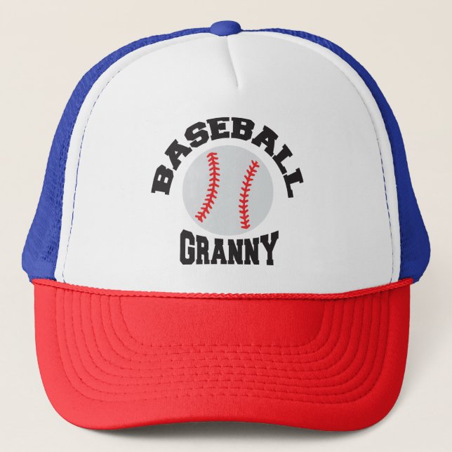 Personalised "Baseball Granny" Mug Trucker Hat (Front)