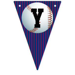 Personalised Baseball Happy Birthday Bunting