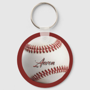 Personalised Baseball Key Ring