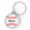 Personalised baseball keychain with custom name