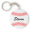 Personalised baseball keychain with custom name