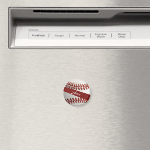 Personalised Baseball Magnet
