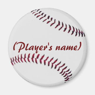 Personalised Baseball Magnet