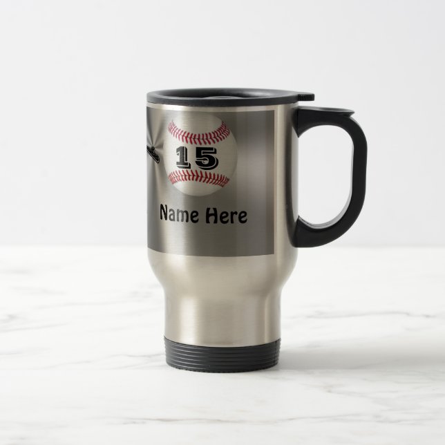 Personalised Baseball Mugs with NAME and NUMBER (Right)
