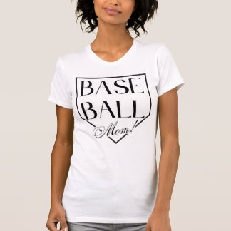 Personalised Baseball Mum Game Day Tshirt w Number