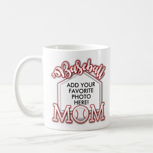 Personalised Baseball Mum Mug (Left)