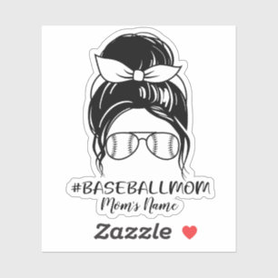 Personalised Baseball Mum Sticker