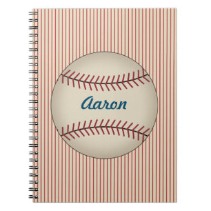 Personalised Baseball Notebook