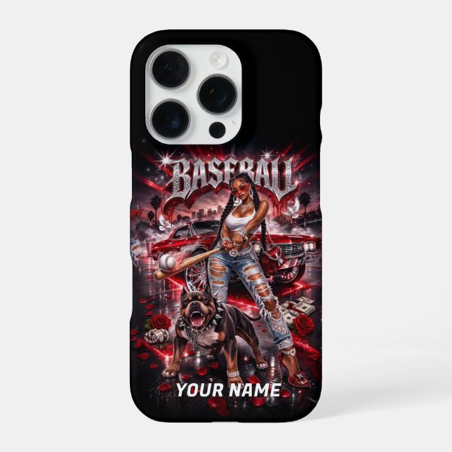 Personalised Baseball Phone Case (Back)
