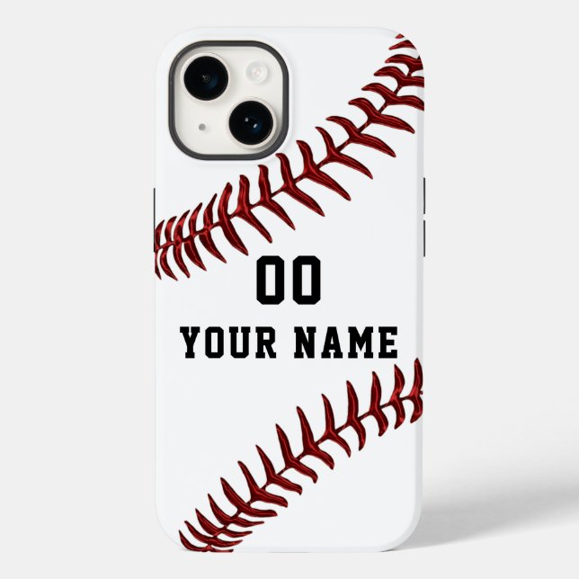 Personalised Baseball Phone Cases, Newest to Older Case-Mate iPhone Case (Back)