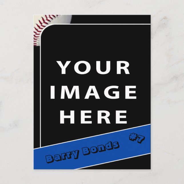 Personalised Baseball Photo Card (Front)