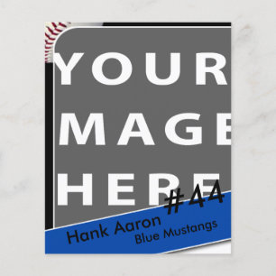 Personalised Baseball Photo Card