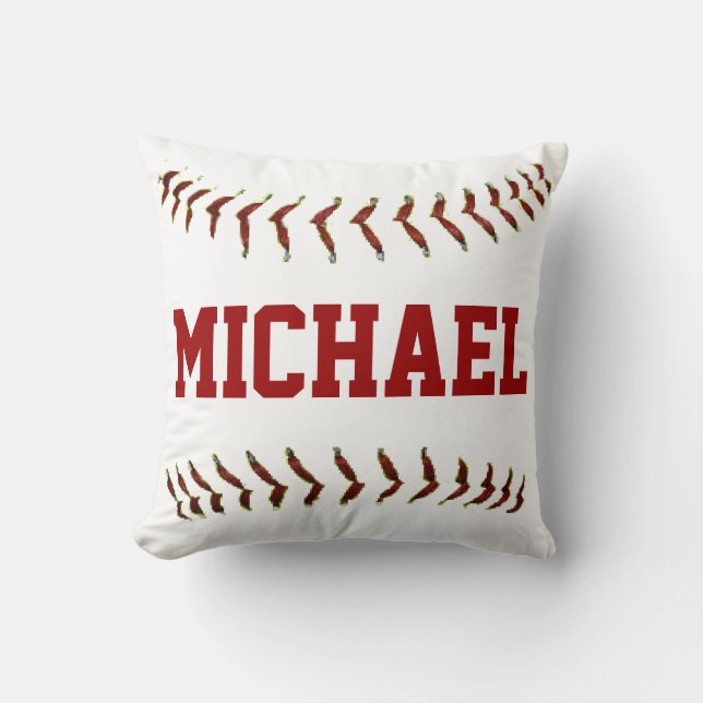 Personalised Baseball Pillow (Front)