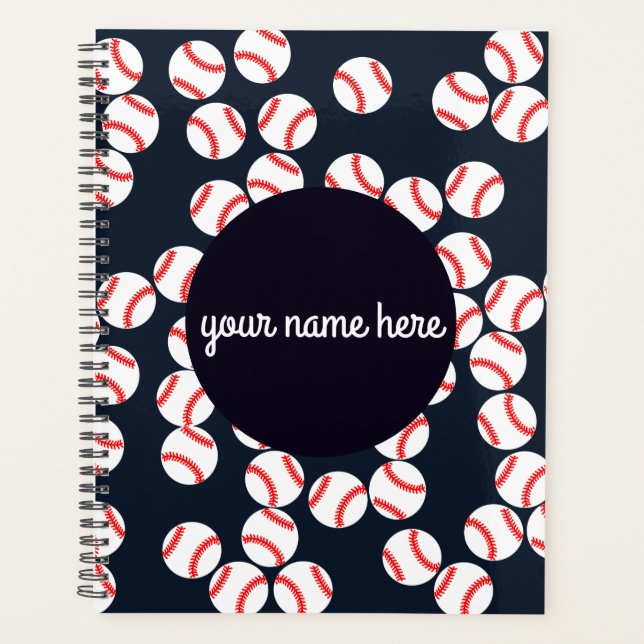 Personalised Baseball Planner (Front)