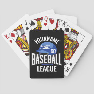 Personalised Baseball Player NAME Team Champ Club Playing Cards