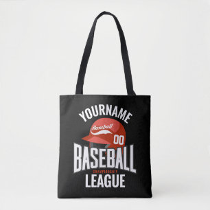 Personalised Baseball Player NAME Team Champ Club  Tote Bag