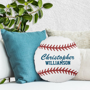 Personalised Baseball Round Cushion