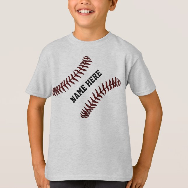 Personalised Baseball Shirts for Kids (Front)