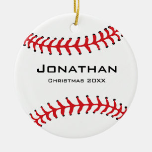 Personalised Baseball Softball Ornament