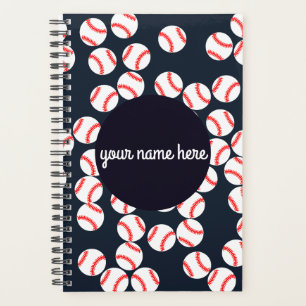 Personalised Baseball Spiral Planner