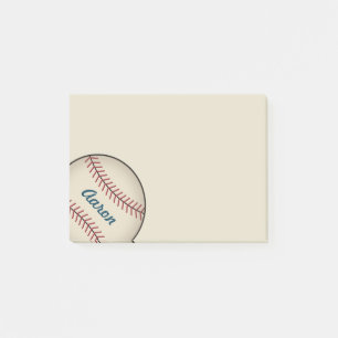 Personalised Baseball Sports Post It Notes Gift