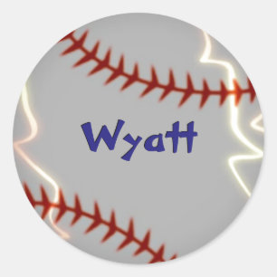 Personalised baseball stickers
