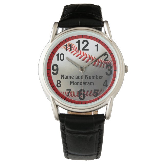 Personalised Baseball Watch for Men or Boys (Front)