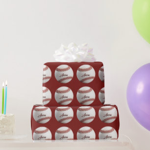 Personalised Baseball Wrapping Paper