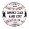 Personalised Baseballs with Coach, Player's NAMES
