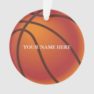 Personalised Basket Ball Name Christmas Ornament