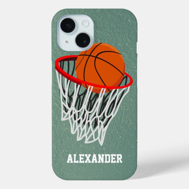 Personalised Basketball and Hoop Case-Mate iPhone Case (Back)