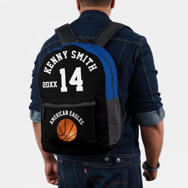 Personalised Basketball Backpack name team number (Insitu (Model))